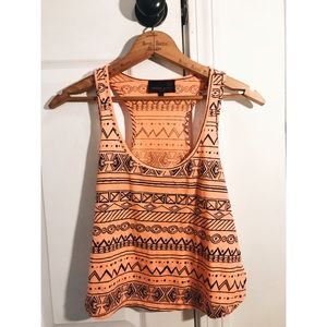 Aztec orange tank